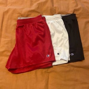 SET OF 3 Champion shorts. Perfect condition!